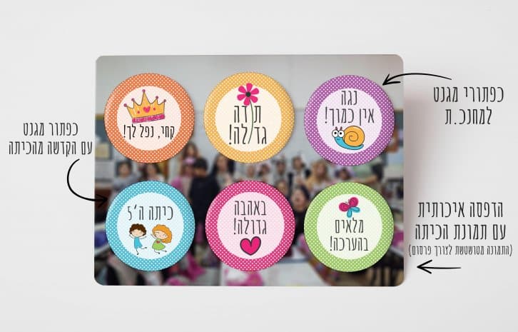 ⁦מגנטים תודה לצוות⁩ – תמונה ⁦2⁩